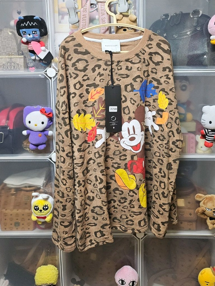 미키 긴티셔츠 빅사이즈 티셔츠 호피 티셔츠 #새상품# 이미지