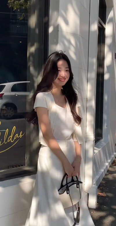 시에 SIE 로젤 브이넥 크롭 가디건 S 크림 이미지