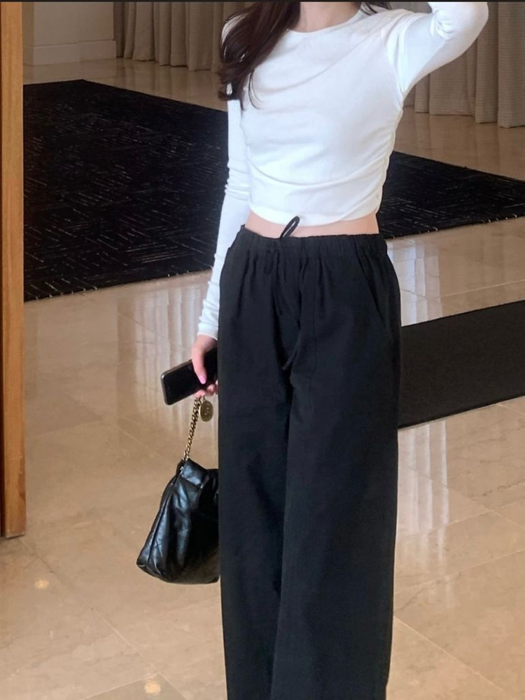 웨어웨더 바넷팬츠 블랙 롱기장 이미지