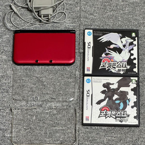 닌텐도 3DS XL 레드 한글판 구큰다수 S급 + 정품 충전기 이미지