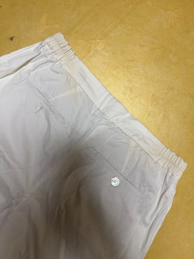 브루넬로 쿠치넬리 화이트 코튼 팬츠 슬랙스 바지 32 이미지