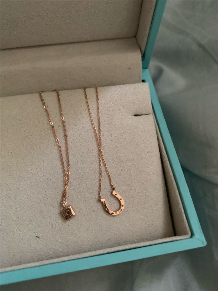 스톤헨지 14k 다이아 목걸이 두 상품 이미지