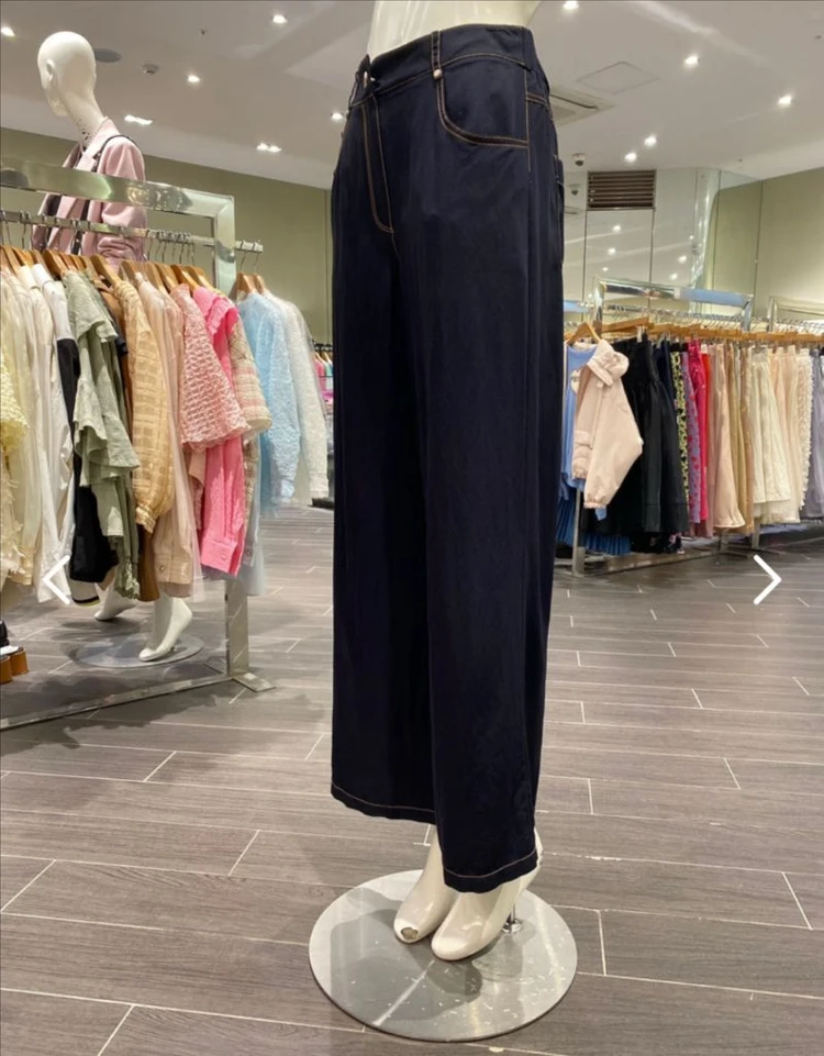 오즈세컨 스티치 밴딩 팬츠 55 다크네이비 이미지