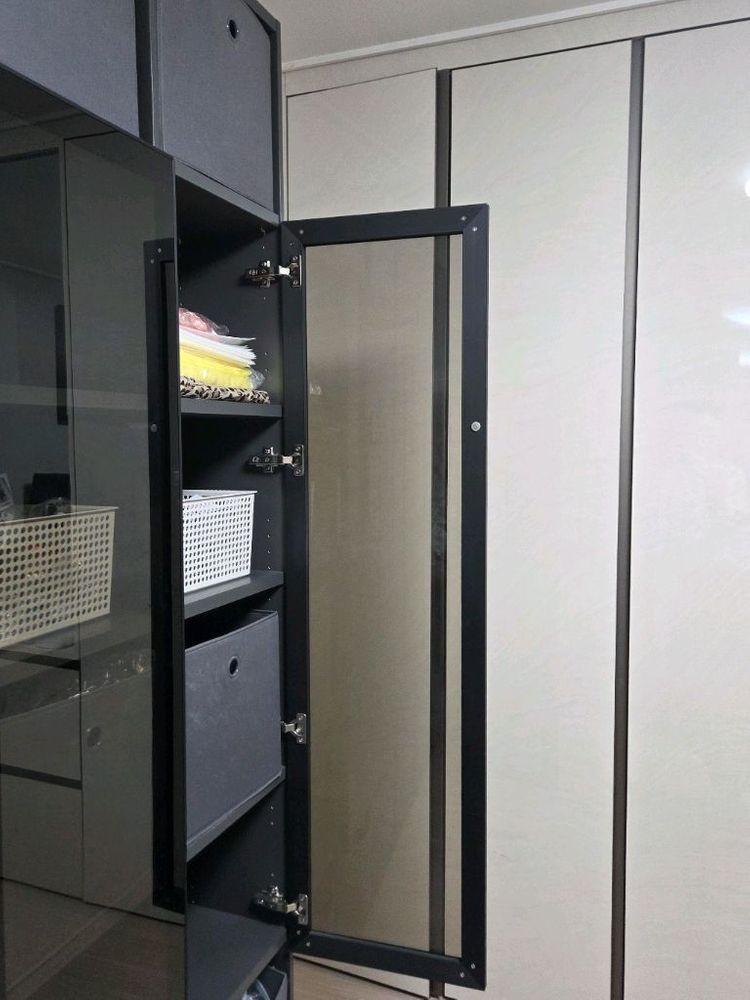 6월이사 한샘 플러스템2 그레이 책장 6단 격자 책장800 이미지