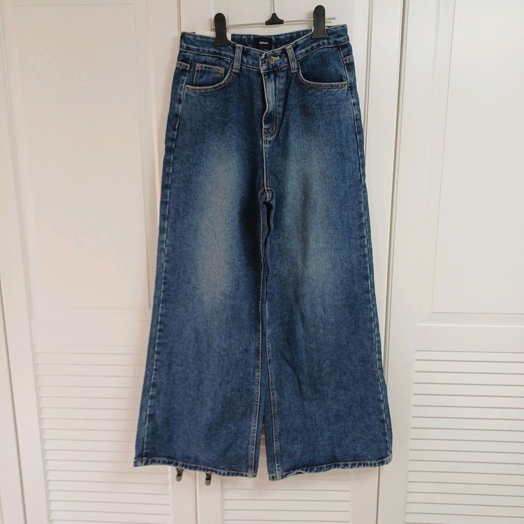 (미착용) select 진청 와이드데님 L 이미지