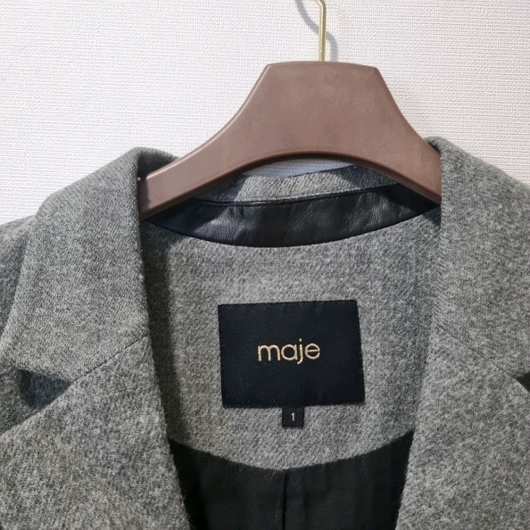 Maje마쥬 정품 울 블레이저 자켓 (지퍼 디테일 국내정품) 이미지