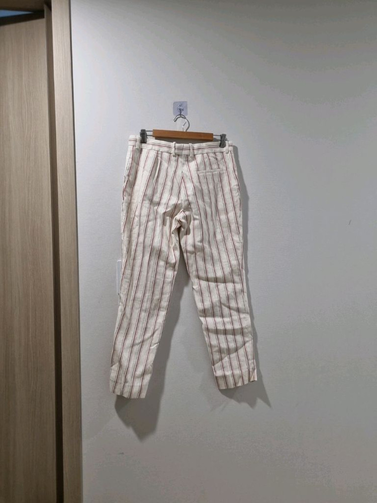 산드로 파리 스트라이프 린넨 팬츠 이미지