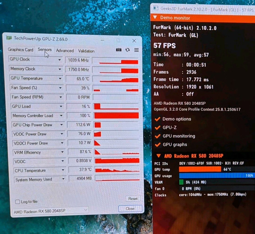 STCOM 라데온 RX 580 8GB rx580 이미지