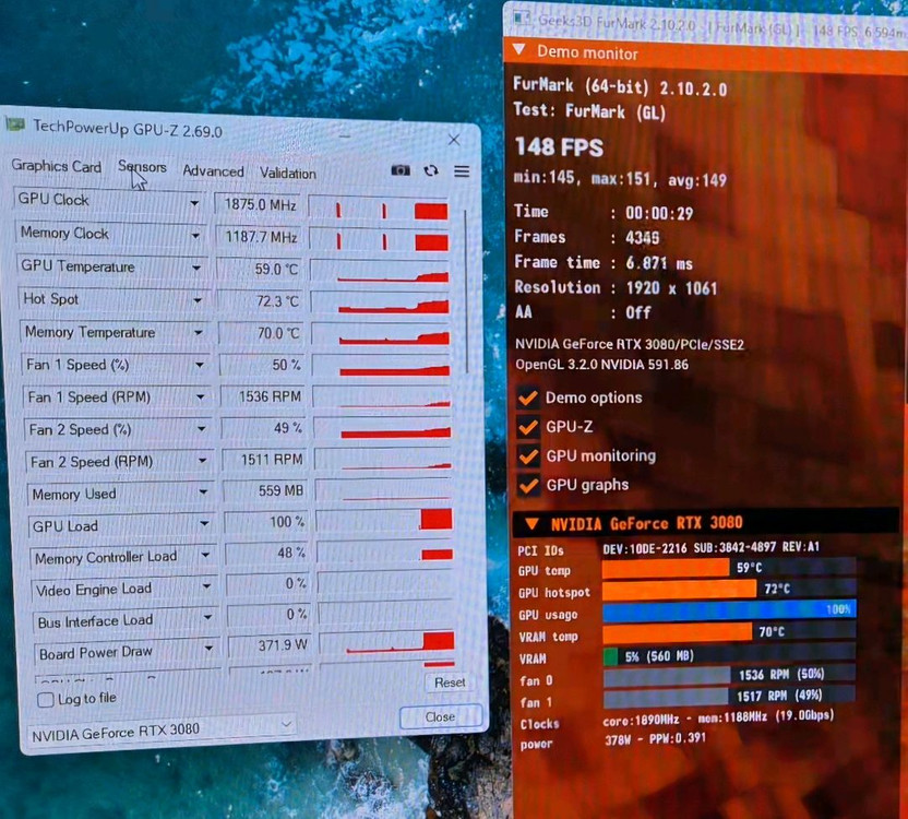 EVGA 지포스 RTX 3080 FTW3 ULTRA 10GB rtx3080 이미지