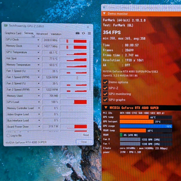 갤럭시 GALAX 지포스 RTX 4080 SUPER 16GB (4080super) 이미지
