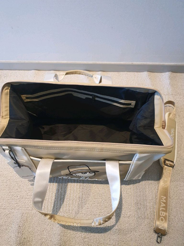 국내당일발송 말본골프백 캐디백 보스턴백 베이지 이미지