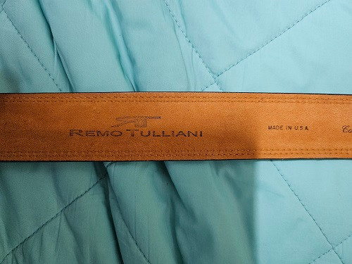 REMO TULLIANI PLAIN 남성 가죽 벨트 이미지