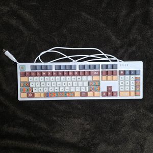 시이닷 화이트 단청 유선 LED 기계식 키보드 한국의 미 이미지