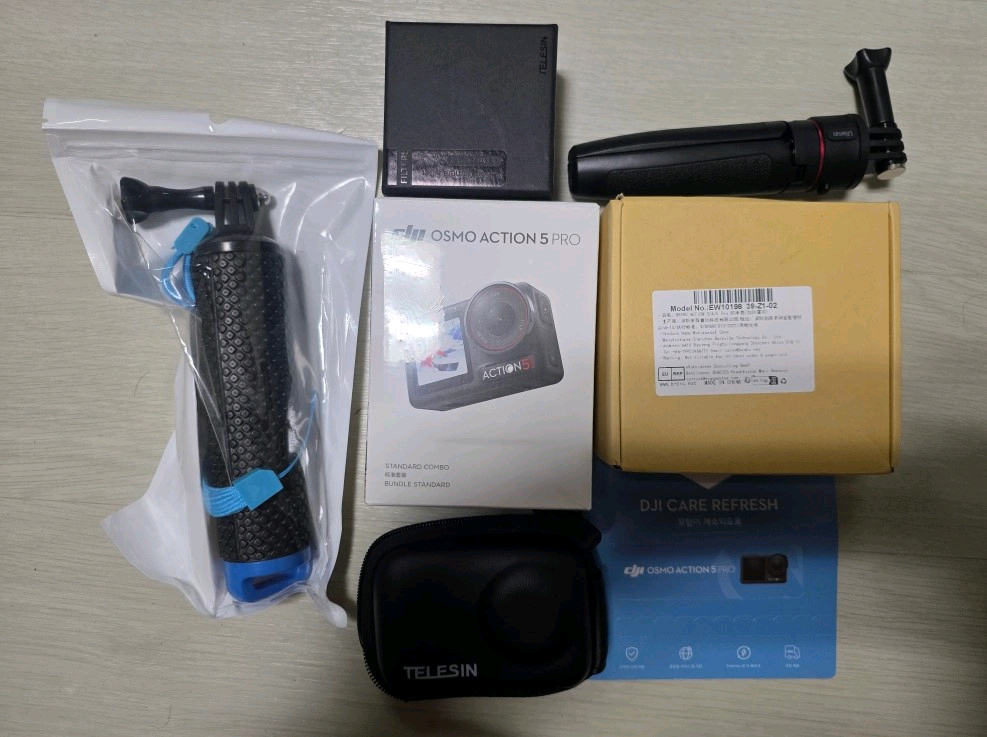 (미개봉) dji 오즈모 액션5 프로 풀세트 판매합니다 이미지