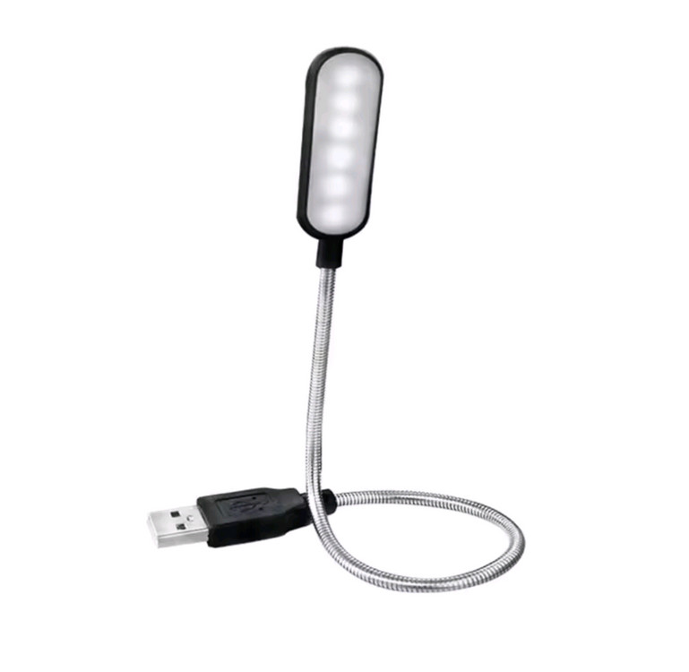 휴대용 USB 라이트 키보드 조명 독서 램프 보조배터리 전원 미니 LED 이미지