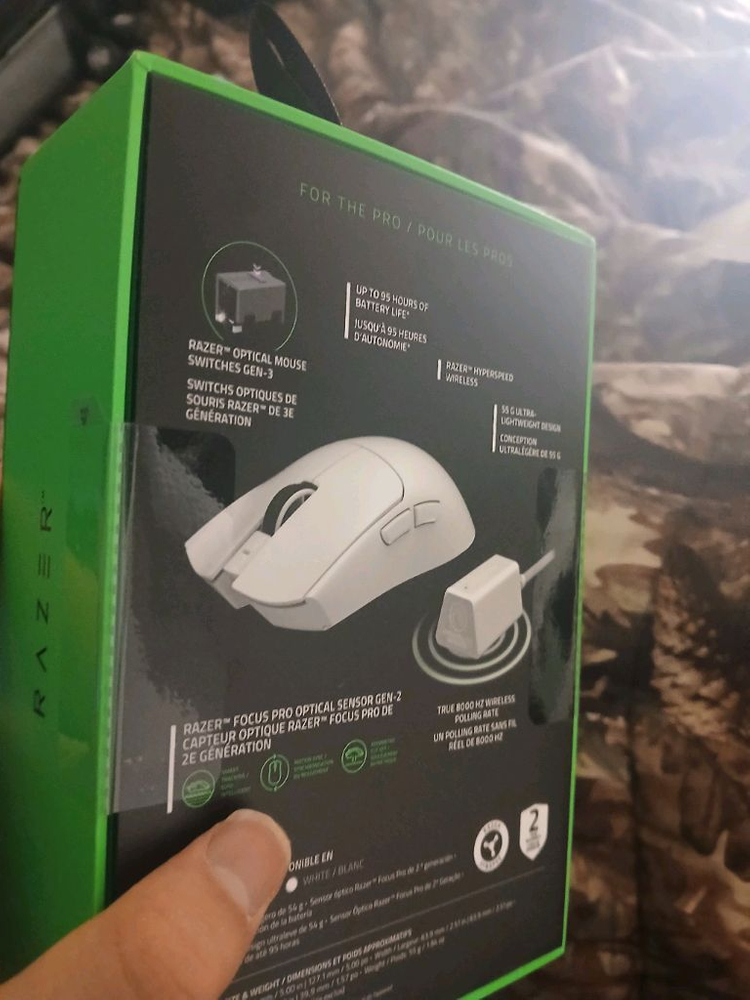 레이저 바이퍼 v3 프로 화이트 에디션 이미지