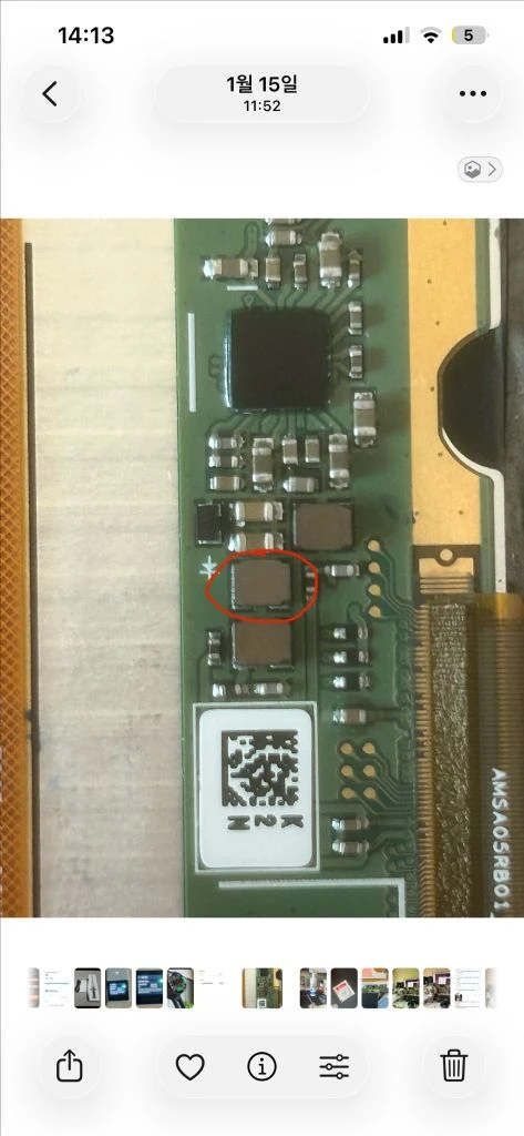 갤럭시탭 s6 부품용 팔아요 sm t865n 이미지