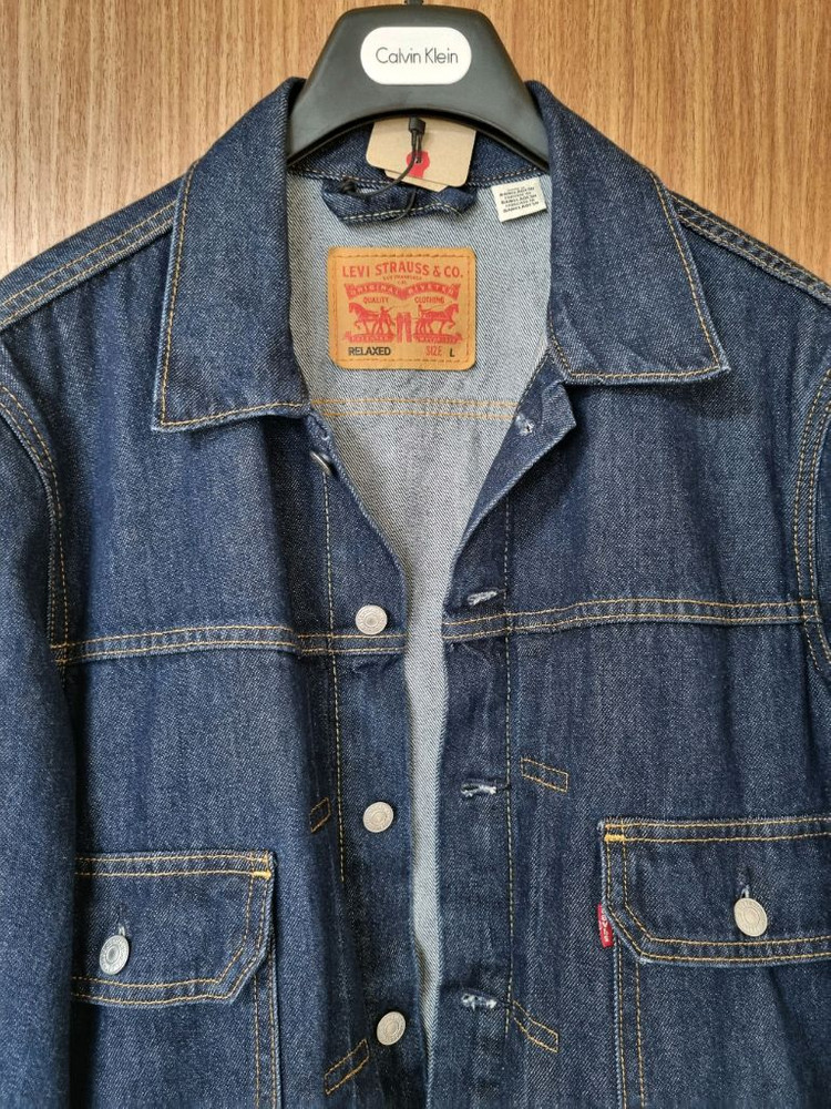Levis 리바이스 트러커 타입 II 인디고 릴렉스핏 데님 재킷 L사이즈 국내 105사이즈 새제품 판매합니다~! 이미지