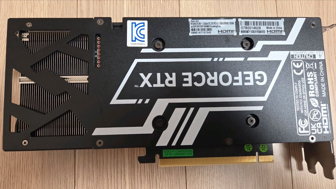 갤럭시 GALAX 지포스 RTX 4070 2X D6 12GB 이미지