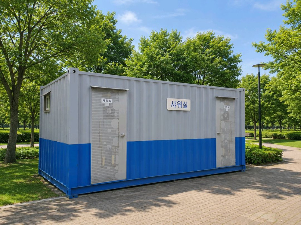 컨테이너샤워장3nx6m 급매 이동식샤워장 이미지