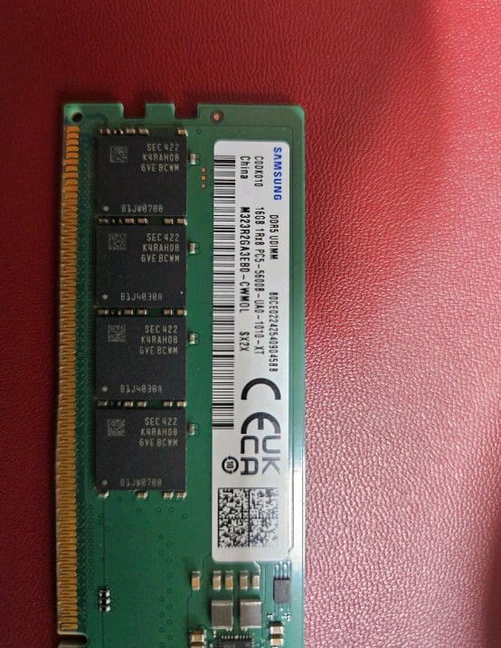 삼성 DDR5 16GB 램 2개 PC5-5600B 이미지
