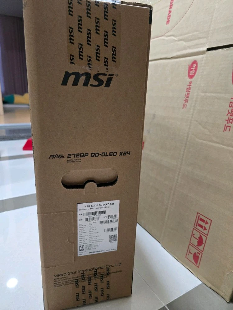 (미사용)MSI 272QP OLED 모니터 판매합니다 이미지