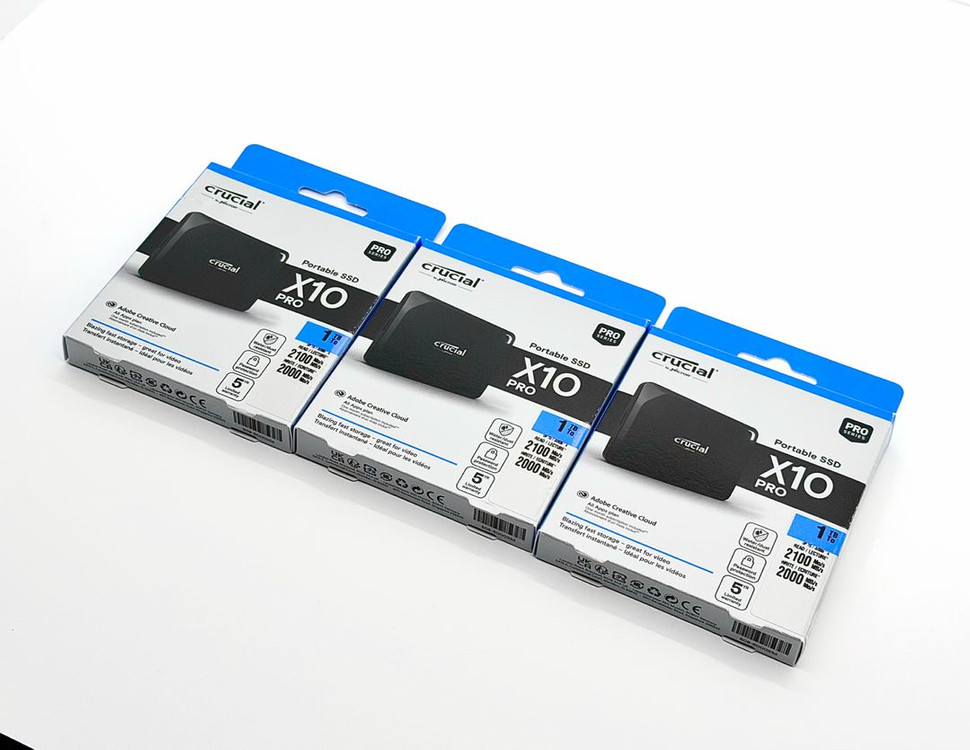 미개봉 마이크론 Crucial 정품 1TB USB-C 2100MB/s 외장 SSD 이미지