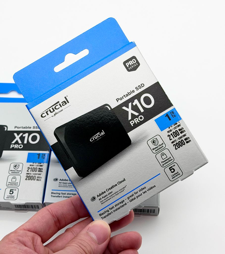 미개봉 마이크론 Crucial 정품 1TB USB-C 2100MB/s 외장 SSD 이미지