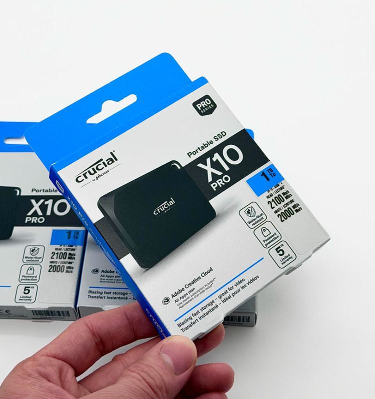 미개봉 마이크론 Crucial 정품 1TB USB-C 2100MB/s 외장 SSD 이미지