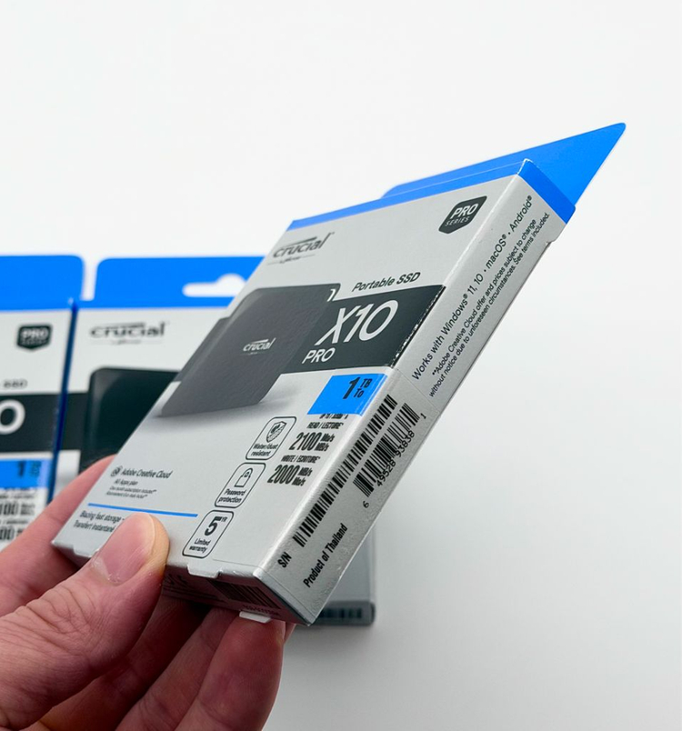 미개봉 마이크론 Crucial 정품 1TB USB-C 2100MB/s 외장 SSD 이미지