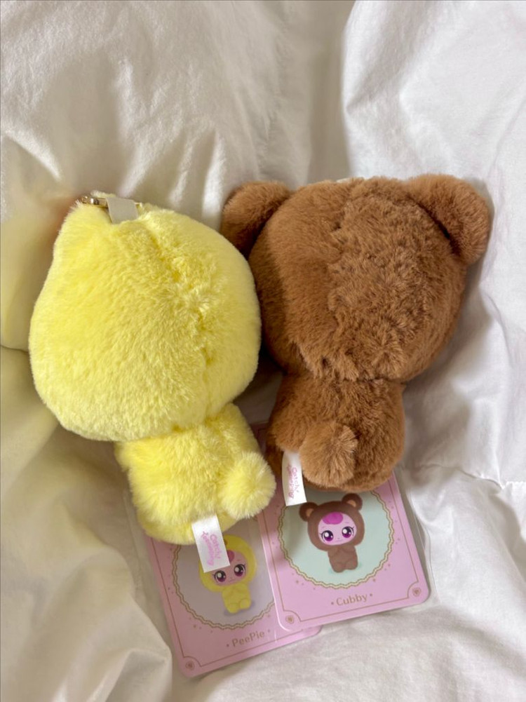 티니핑 하츄핑 애니멀 시리즈 곰, 병아리 인형 키링 피규어 이미지