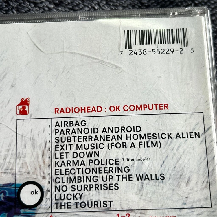 라디오헤드 초판 수입반 CD RADIOHEAD OK COMPUTER 팝니다 이미지