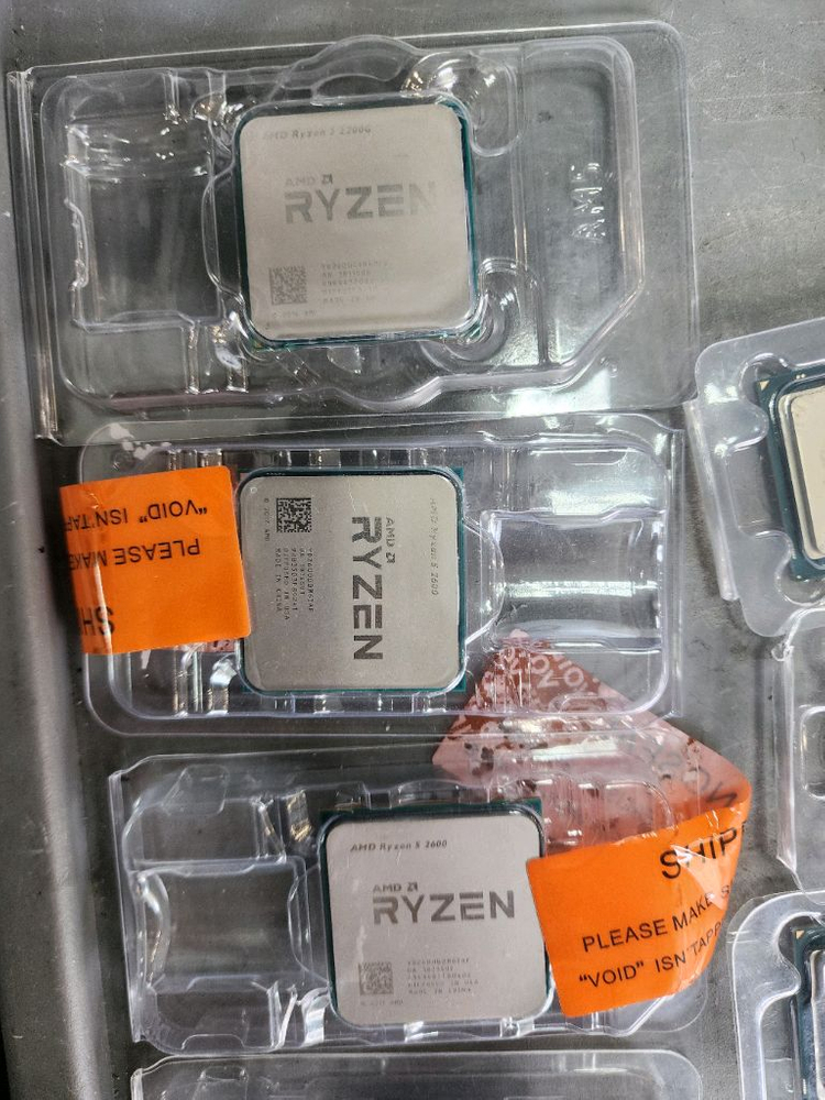 라이젠 2600, 2200G 인텔 i5 6400, i5 6600,i5 7600,i7 7700, i5 8500 이미지