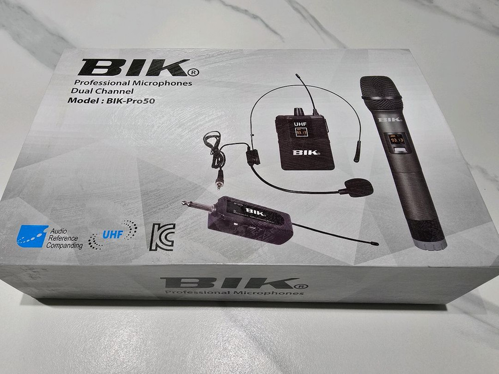 미사용새제품 BIK Pro50 무선마이크 세트 판매합니다 이미지