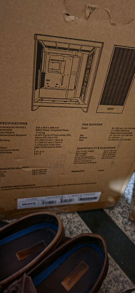(분당)NZXT H7 FLOW RGB 매트화이트 PC 미들케이스 미개봉 이미지