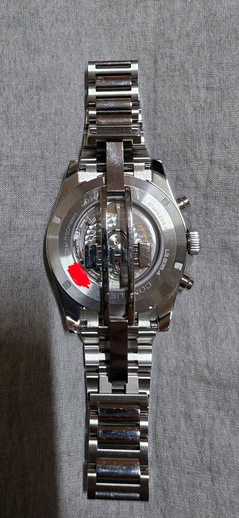론진 콘퀘스트 크로노그래프 블루 42mm 이미지