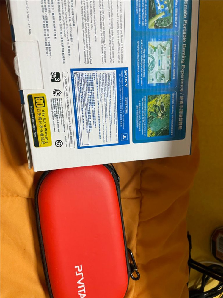 플스1세대 PS VITA OLED 커피 비타 512 기가 판매합니다 풀박스 풀패키지 케이스+파우치 이미지
