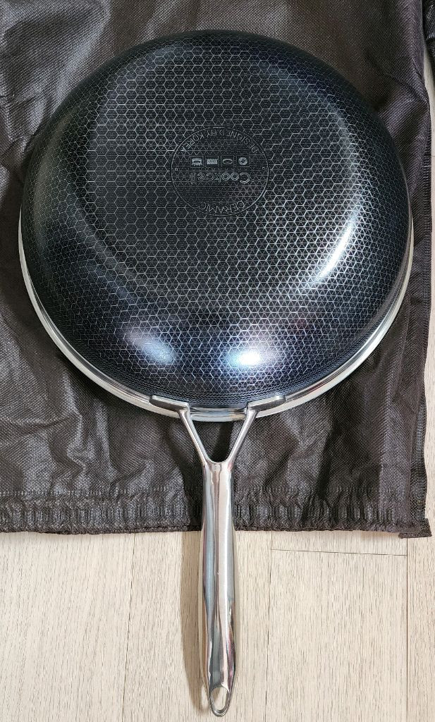 쿡셀 블랙큐브 28cm후라이팬 28cm 웍 일괄 미사용 새제품 이미지
