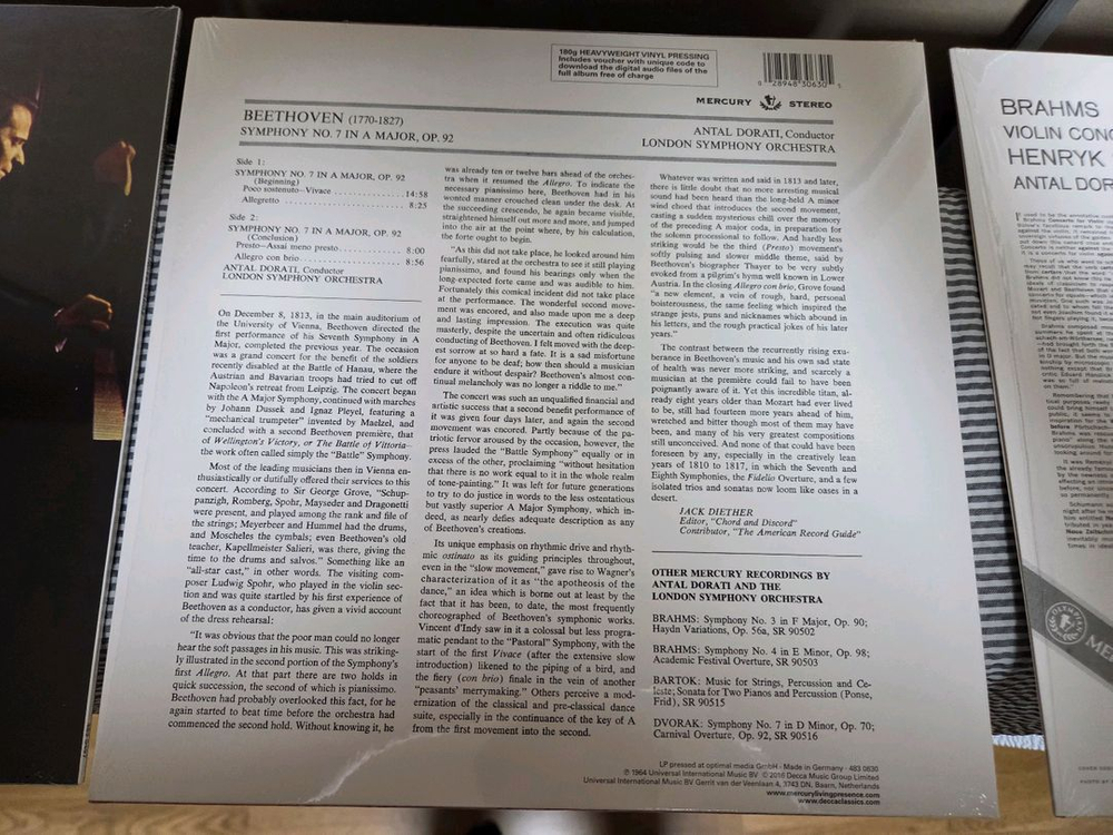 클래식, 머큐리 리이슈 180g LP 미사용품 이미지
