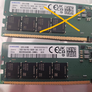삼성 ddr5 pc5-5600 16gb 1개 미사용 데스크탑용 팔아요 이미지