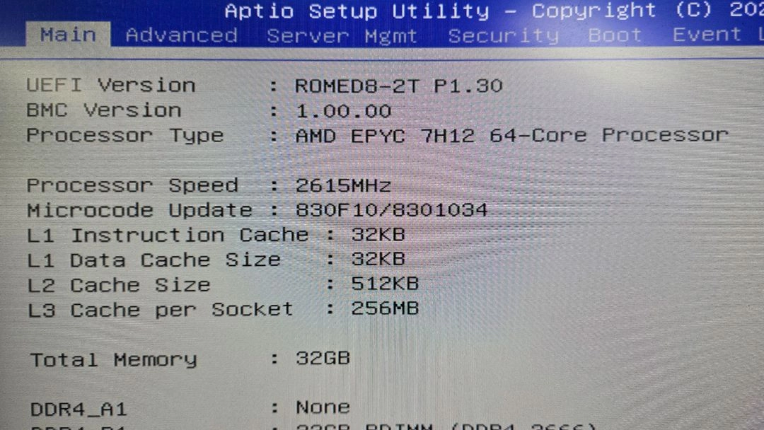 AMD EPYC 7H12 CPU 64코어 128쓰레드 이미지