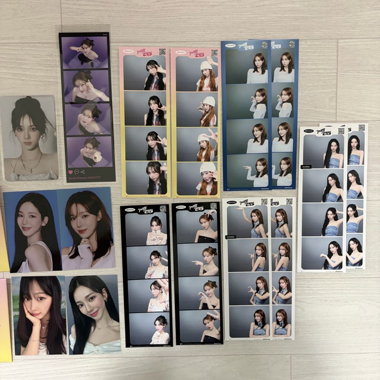 에스파 potd 전시회 카리나 윈터 닝닝 지젤 그립톡 ID 포스터 포카 이미지