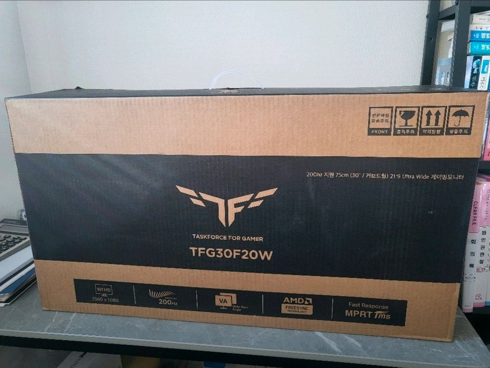 한성 30인치 커브드 울트라와이드 모니터 화이트색상 TFG30F20W 새제품 무결점 판매합니다. 이미지