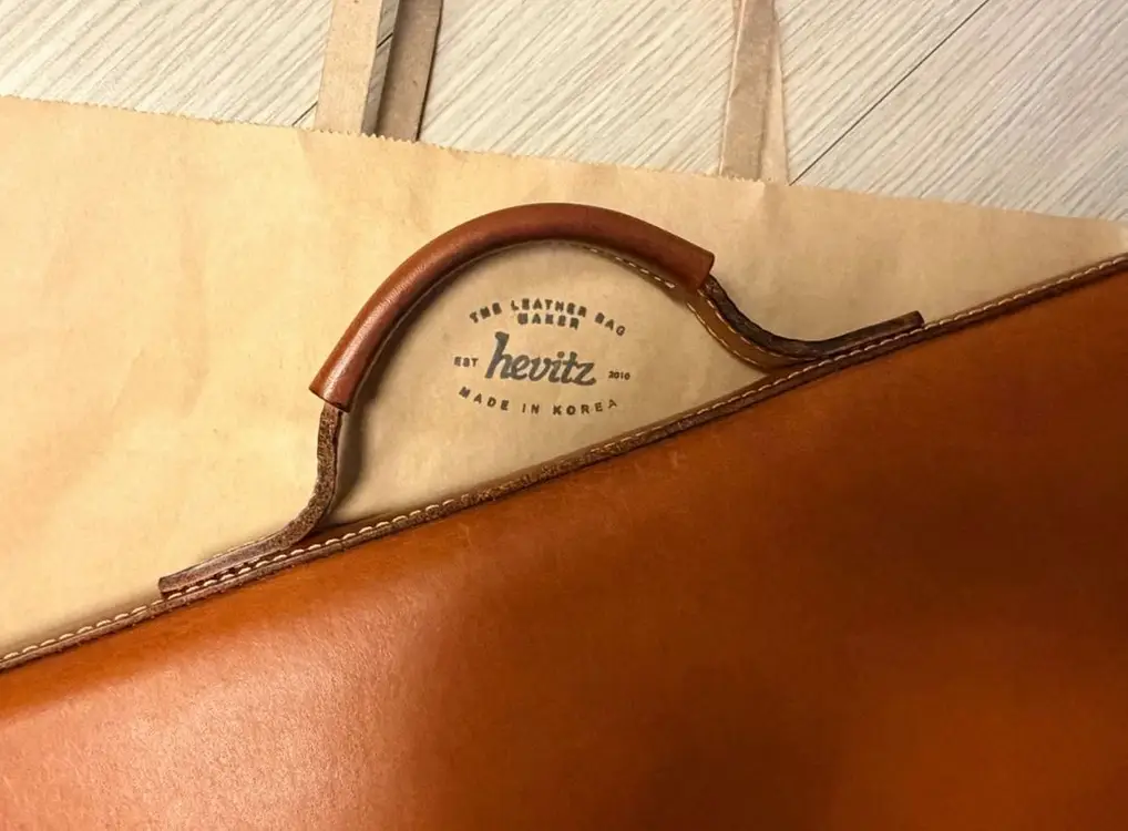 헤비츠 서류가방 프리프케이스 통가죽 핸드메이드 이미지