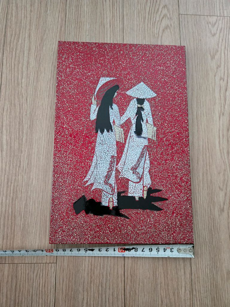 아오자이 베트남 전통 의상 그림 액자 이미지