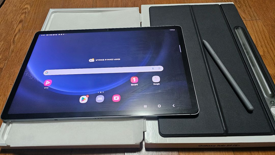 갤럭시탭s9FE플러스 wifi 128GB 입니다. 이미지
