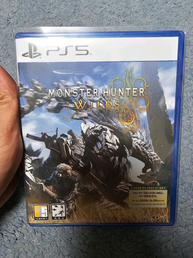 ps5 몬스터헌터 와일즈 스틸북 포함 코드미사용 이미지