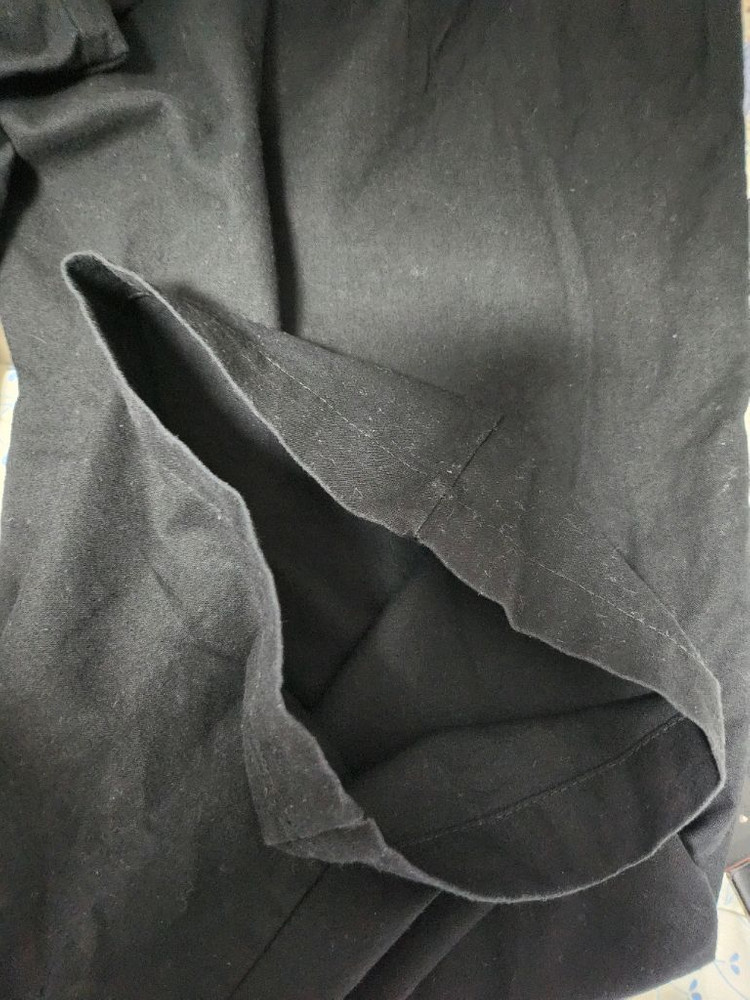 (중고) 에이지오디 린넨라이크 밴딩 와이드팬츠 블랙 xl 이미지