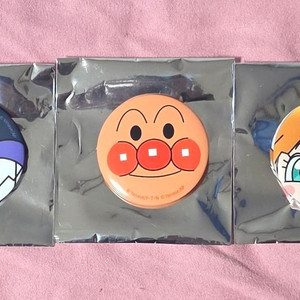 3종 세트) 호빵맨 세균맨과 그림책의 루룬 캔뱃지 굿즈 특전 이미지
