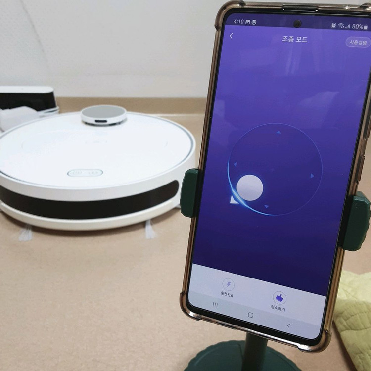한글음성 치후360 s6 물걸레 로봇청소기 배터리빵빵함 걸레포함 앱연동 이미지